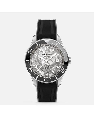Montblanc 1858 Iced Sea Automatic Date - Black