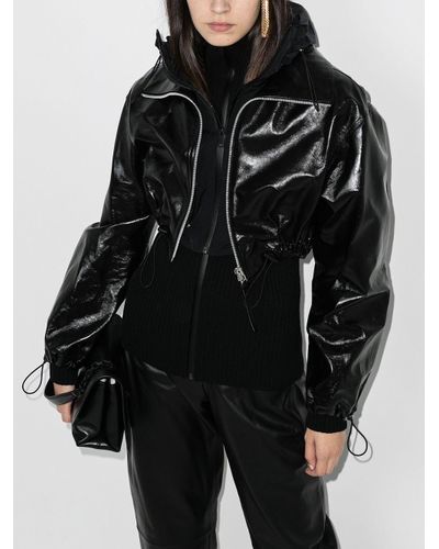 Bottega Veneta Leather Jacket in Black - Lyst
