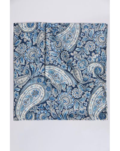 Moss Navy Paisley Hank Made With Liberty Fabric - Blue