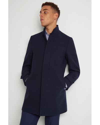 navy funnel coat