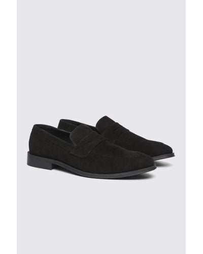 Moss Suede Loafers - Black