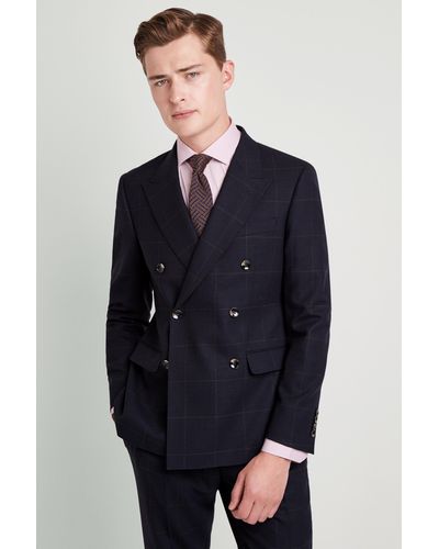 moss bros double breasted jacket