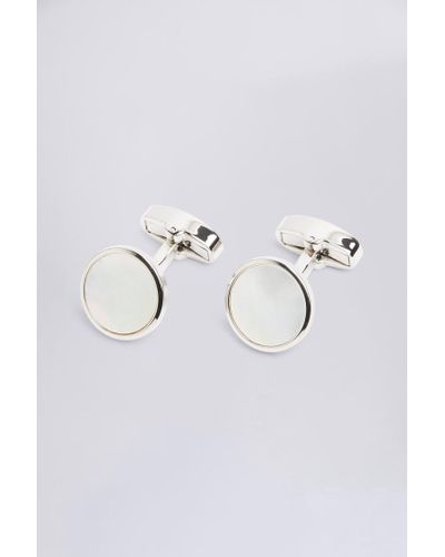 Moss Mother Of Pearl Cufflinks - Natural