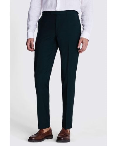 Moss Tailored Bottle Performance Trousers - Blue