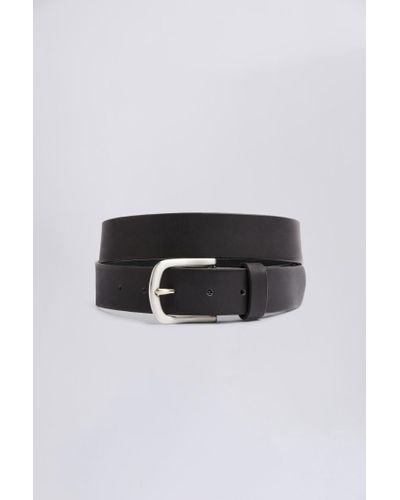 Moss Casual Leather Belt - Black