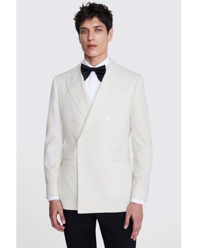 Moss Tailored Fit Off Jacket - White