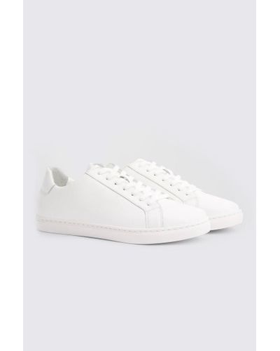 Moss Leather Trainers - White