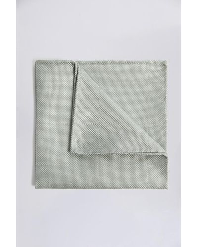 Moss Sage Pocket Square - Grey