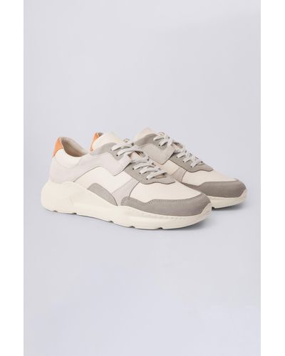 Moss Brighton Neutral Chunky Trainers - White