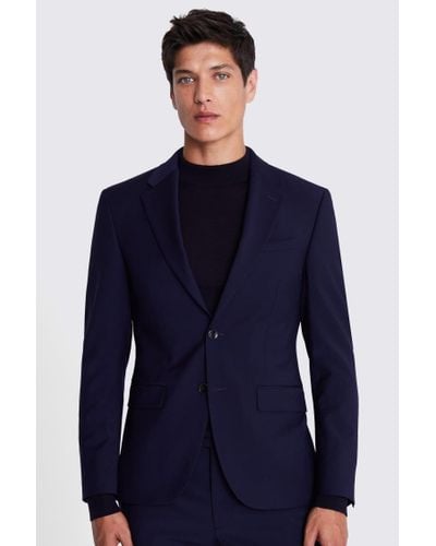 DKNY Slim Fit Ink Performance Suit Jacket - Blue