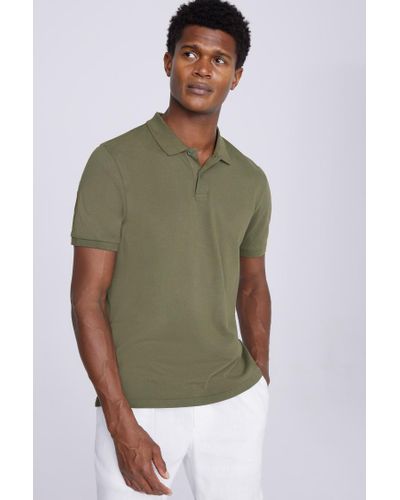 Moss Piqué Polo Shirt - Green