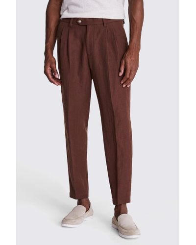 Moss Copper Carrot Trousers - Red