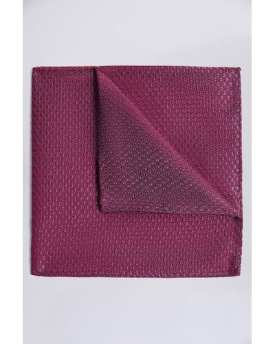Moss Berry Textured Pocket Square - Purple