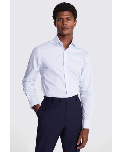 Moss Tailored Fit Light Stretch Shirt - White