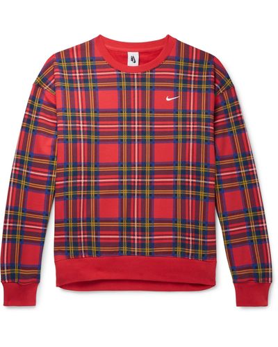 nike plaid sweaters