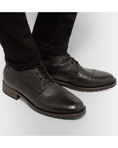 Belstaff Leather Alperton 2.0 Boots in Black for Men - Lyst