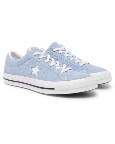 Converse Star Ox Suede Sneakers in Blue (Blue) for Men Lyst