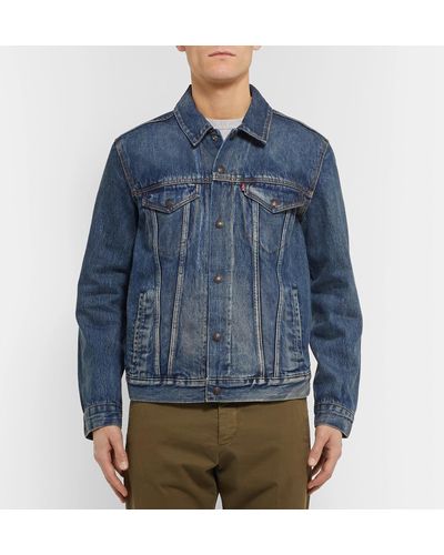 levi's flannel lined denim shirt