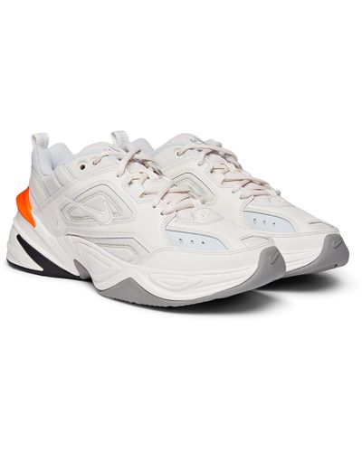 m2k tekno leather and mesh sneakers