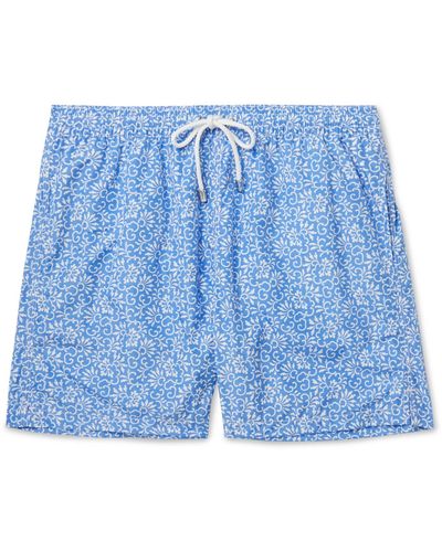 Anderson & Sheppard Floral-print Shell Swim Shorts in Blue for Men - Lyst