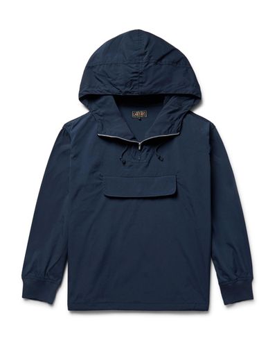 Beams Plus Synthetic Shell Anorak in Midnight Blue (Blue) for Men Lyst