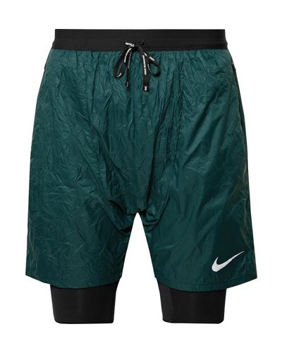 Nike Flex Run Division Stride Elevate Dri-fit Shorts in Dark Green (Green)  for Men | Lyst