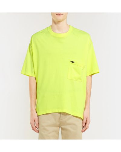 Balenciaga Cotton Neon Oversize Pocket T-shirt By in 