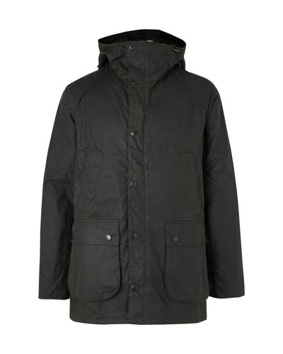 Barbour White Label Bedale Slim-fit Waxed-cotton Hooded Jacket in Green for  Men - Lyst