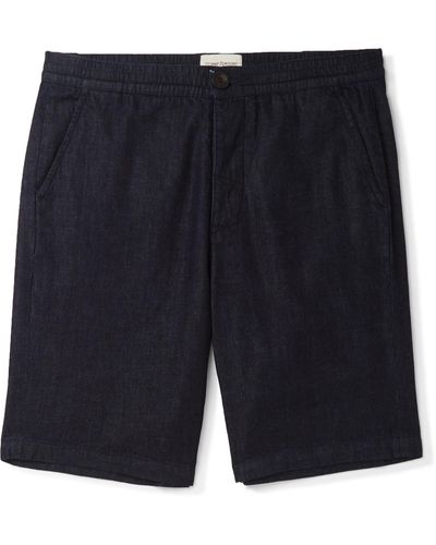 Oliver Spencer Cotton Organic Drawstring Shorts in Blue for Men - Lyst