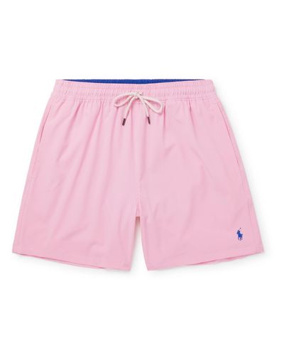 ralph lauren traveller swim shorts pink