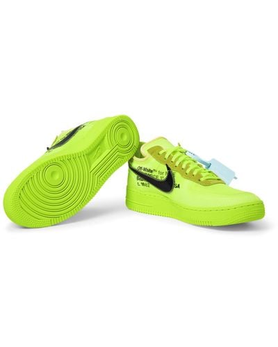 Nike + Off-white The Ten: Air Force 1 Sneakers in Bright Green (Green) for  Men | Lyst