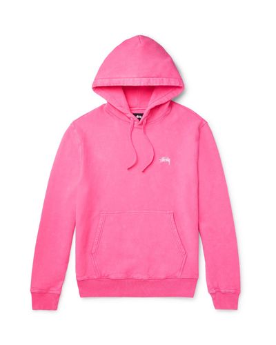 Stussy shop pink hoodie