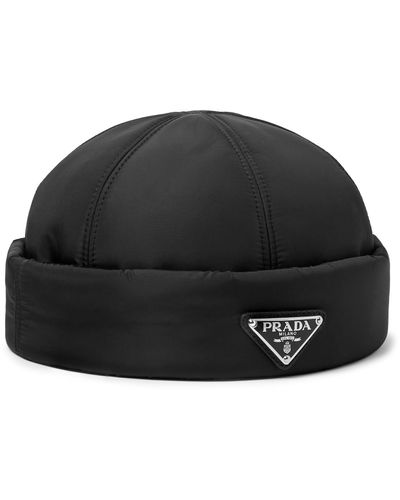 prada nylon beanie hat