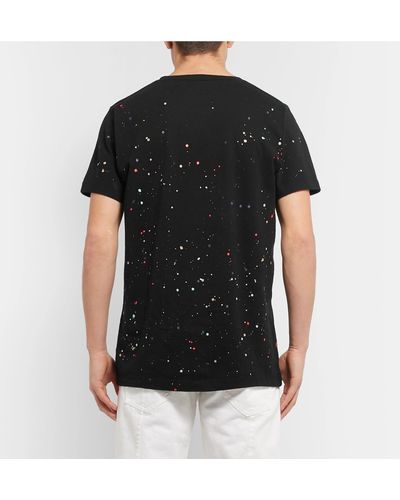 off white splatter tee