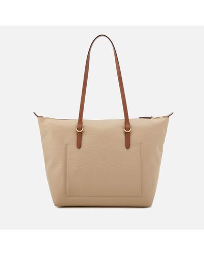 Lauren by Ralph Lauren Synthetic Chadwick Shopper Bag in Natural | Lyst