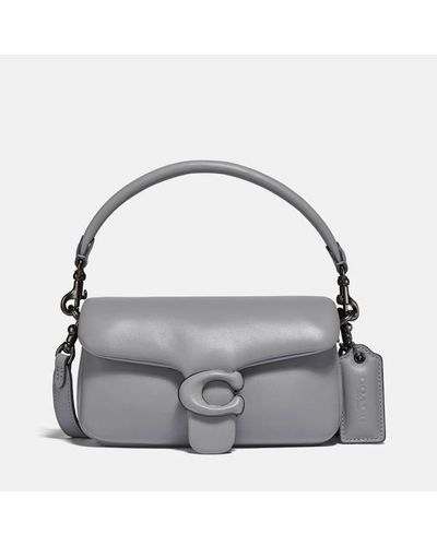coach pillow tabby gray