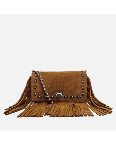 coach dinky with fringe