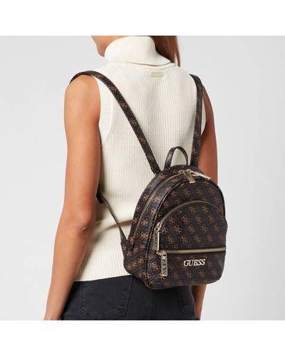 Guess Manhattan Small Backpack in Brown - Lyst