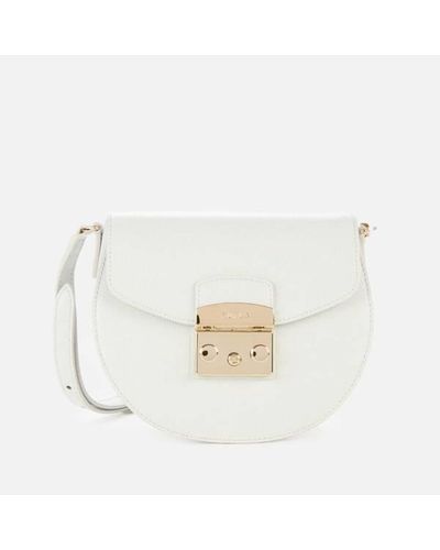 White Furla Mini Stacy | Furla, How to make handbags, Furla bags