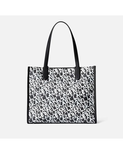 karl lagerfeld graffiti tote bag