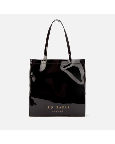 Ted Baker Soft Large Icon Bag in Black - Lyst