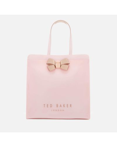 Ted Baker Vallcon Bow Detail Large Icon Bag in Pink - Lyst