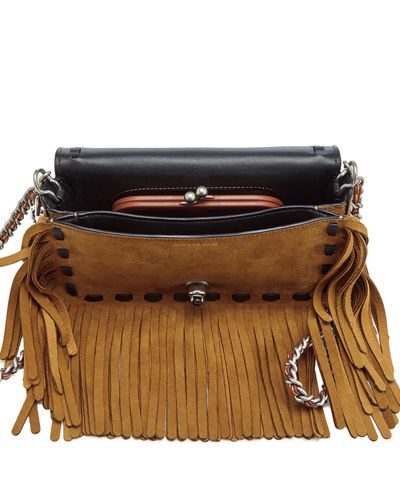 coach dinky with fringe