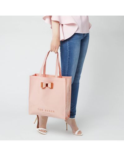 Ted Baker Sofcon Soft Large Icon Bag in Pink - Lyst