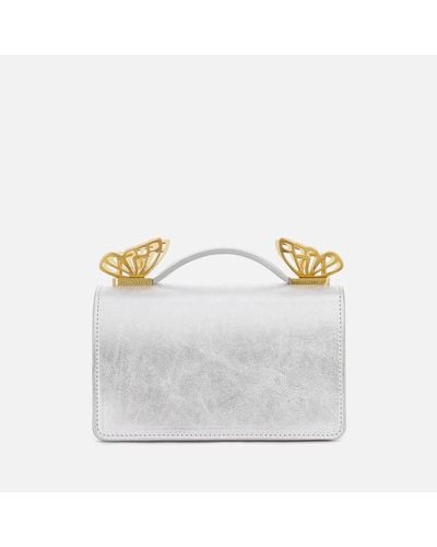 Sophia Webster Mariposa Mini Leather Shoulder Bag - White
