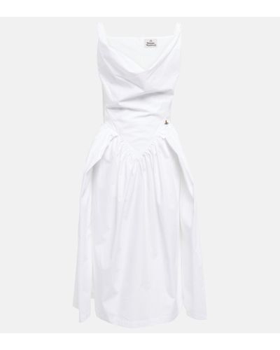 Vivienne Westwood Kleid Sunday aus Baumwolle - Weiß