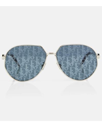 Dior Cd Link A1u Aviator Sunglasses - Blue