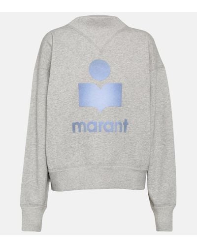 Isabel Marant Moby Logo Jersey Sweatshirt - Gray