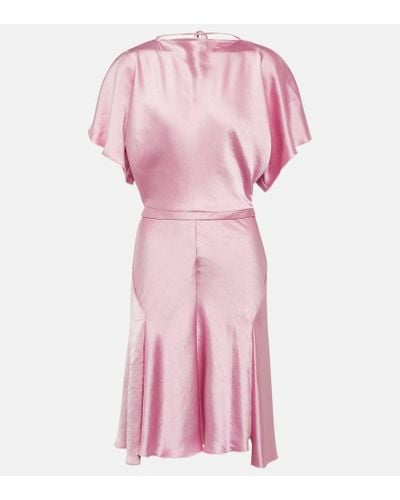 Victoria Beckham Kleid mit Satin-Finish - Pink