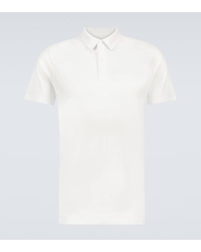 Derek Rose Ramsay Cotton-blend Polo Shirt - White